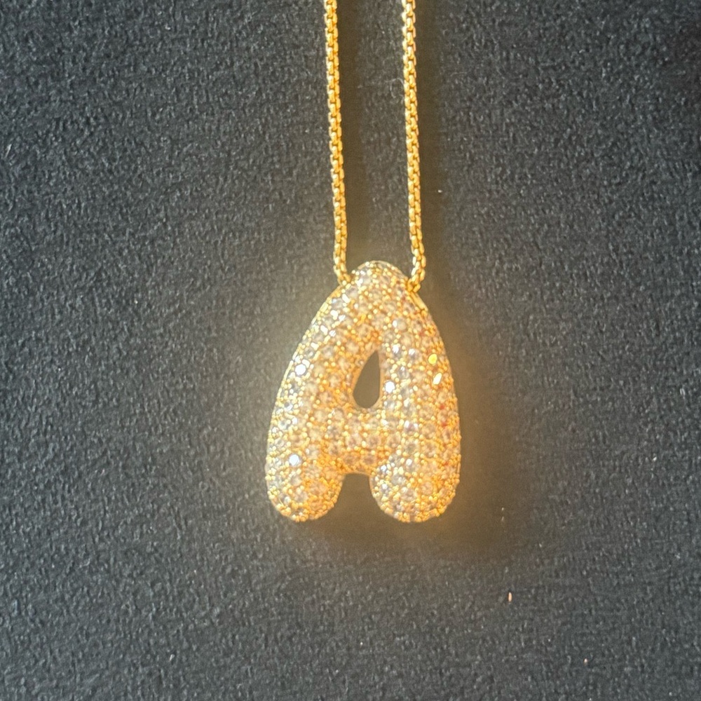 SALE! Anthropologie Gold “A” Pendant Necklace
